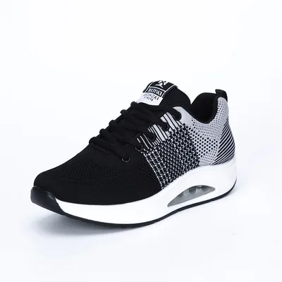 Air permeable dance shoes with flying mesh Grey - Shop at LoveMi