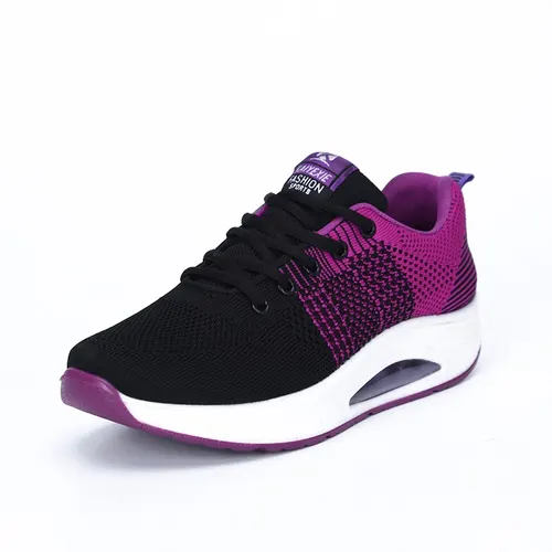 Air permeable dance shoes with flying mesh Purple - Shop at LoveMi