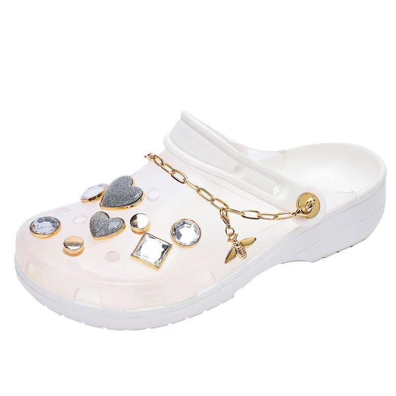 Sandals Women Platform Jelly Shoes Women Transparent Rain Boots Sandals White - Shop at LoveMi
