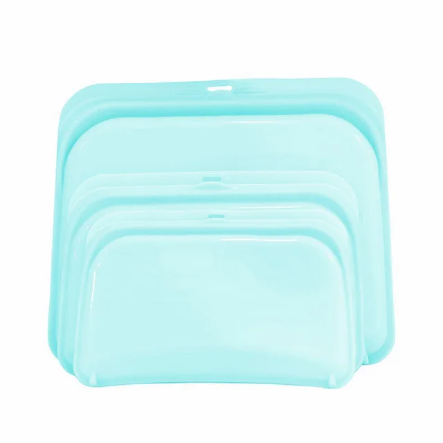 Silicone Vacuum Sealed Food Storage Bag Blue - Shop at LoveMi