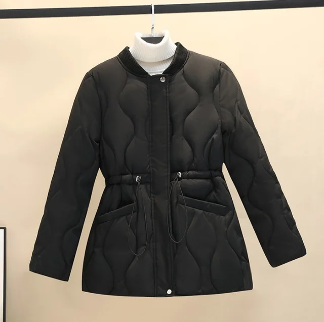 Loose Waist Thickened Padded Winter Clothes Black - Shop at LoveMi