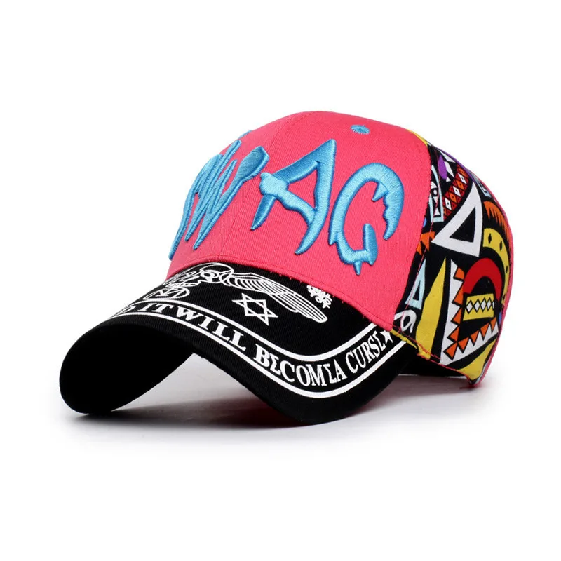 Embroidery Hat Ladies Autumn Baseball Cap Rose Red - Shop at LoveMi