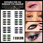 Glitter Eyeliner Stick Eye Makeup Stick Plus False Eyelash Stick - 7Color Set - View 1