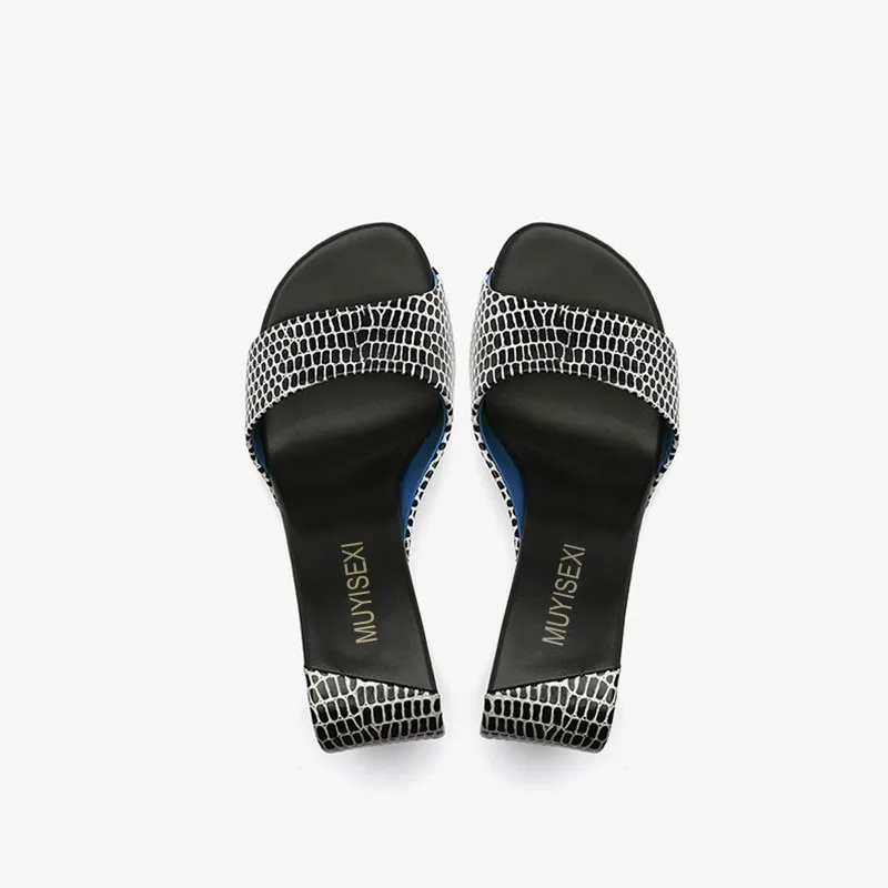 Sandals Female Wear Fish Mouth Mid heel Shoes Hollow Wedge Sandals Slippers Black - Shop at LoveMi