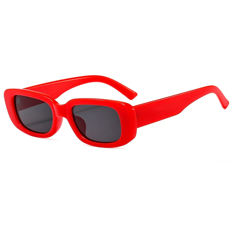 New Personality Small Square Frame Sunglasses Women - Red