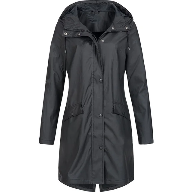 Women's Lightweight Waterproof Jacket Black - Shop at LoveMi
