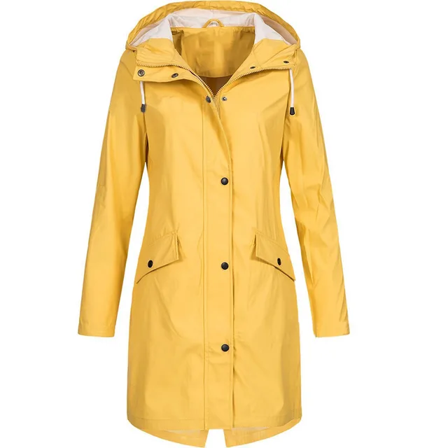 Women's Lightweight Waterproof Jacket Yellow - Shop at LoveMi