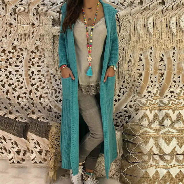 Loose And Elongated Oversized Sweater Green - Shop at LoveMi