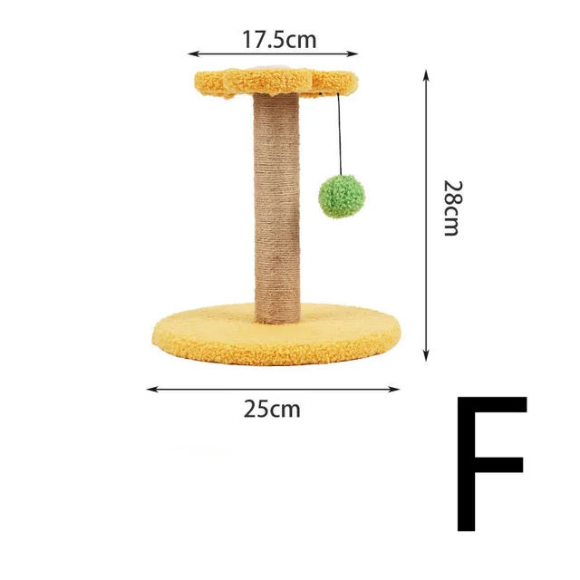 Small Cat Climbing Frame Cat Scratching Ball Sisal Column Resistant To Scratching And Biting - Shop at LoveMi