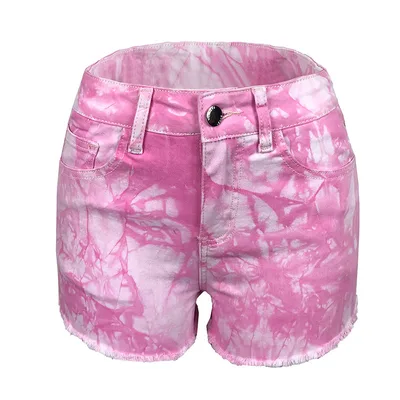Explosive Style Elastic Ripped Hole Ladies Denim Shorts Color - Shop at LoveMi