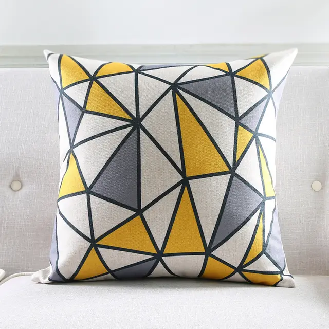 Cotton Linen Throw Pillow, Lumbar Pad, Decorative Furnishing Pillow, Car Lumbar Support Color As Shown - Shop at LoveMi