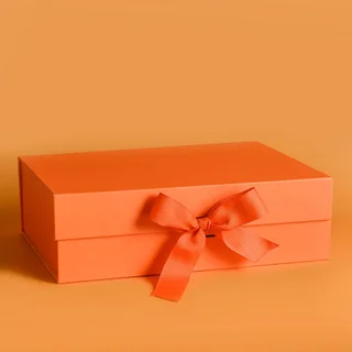 Personalised Wedding Gift Box Bridal Party Gift Custom Gift Box - Orange