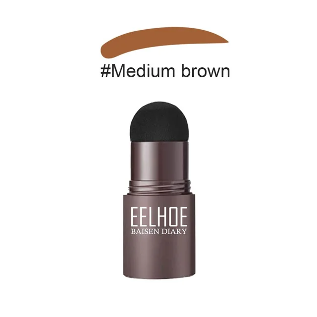 Brow Stamp Shaping Kit Eyebrow Stamp Waterproof Long Lasting Natural Shape Brow Stamp Contouring Stick Makeup Eyebrow Shadow Medium Brown - Shop at LoveMi