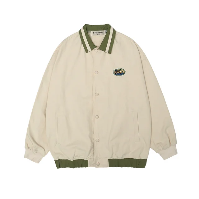 Spring, Autumn And Winter Baseball Uniforms Beige - Shop at LoveMi