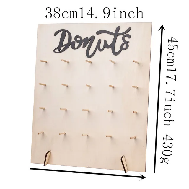 Wooden Bracket Donut Stand Cake Shop Supplies Ornaments D2 - Shop at LoveMi