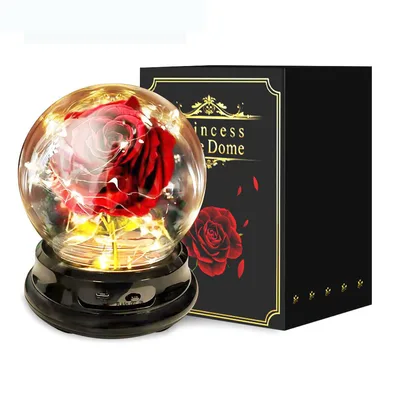 Mother Day Gift Dried Flowers Eternal Real Rose Home Decor Red - Shop at LoveMi