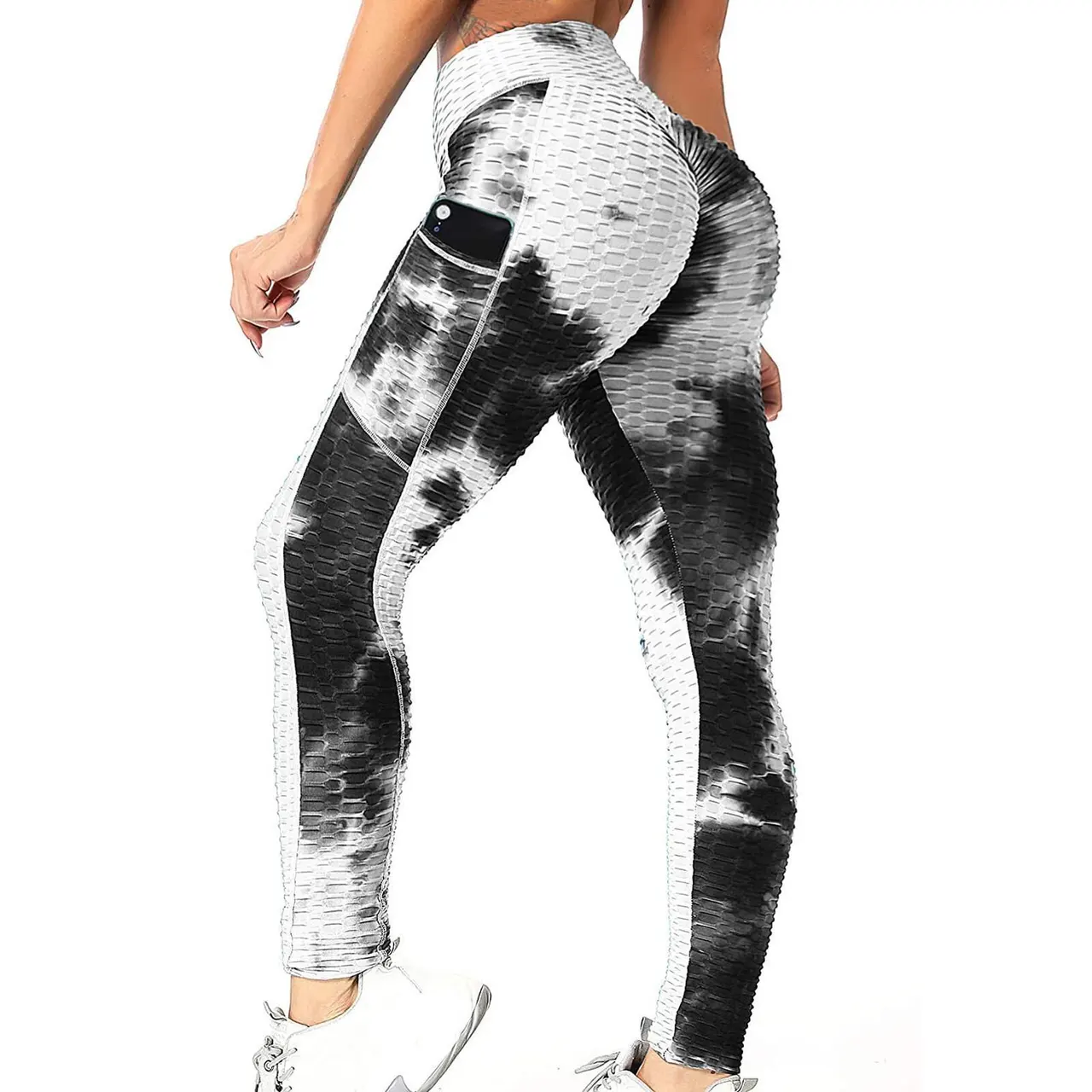 Cross-border European And American Foreign Trade New Style Yoga Pants Jacquard Pants - 1 Style