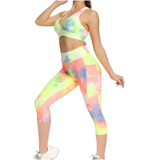 Cross border European And American Foreign Trade New Style Yoga Pants Jacquard Pants 11 Style - Shop at LoveMi