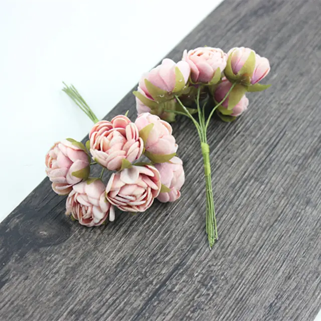 New Artificial Artificial Rose Buds Home Decoration Rose Bouquet Fake Flowers Pink - Shop at LoveMi