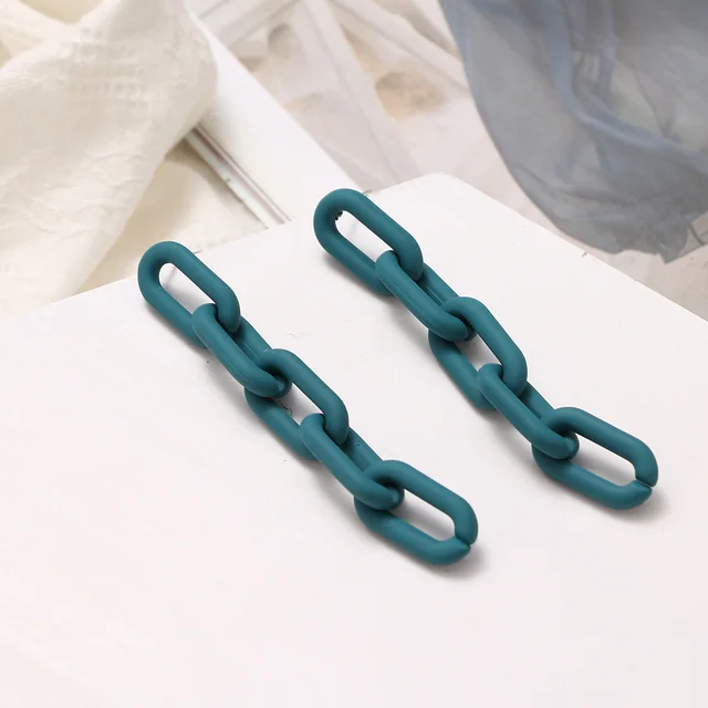 Mulsanne New Lake Blue Resin Earrings Female Earrings O - Shop at LoveMi