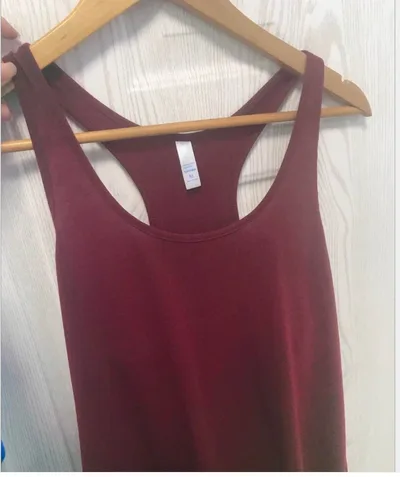 WIFE MOM Letter Pattern Casual Racer Vest Wine - Shop at LoveMi