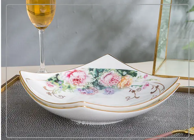 Home Quartet Creative Personality Phnom Penh Tableware See Flowers In The Mist - Shop at LoveMi