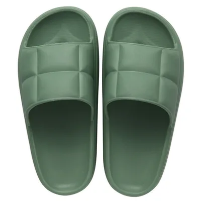 Sofa Slippers Outdoor Thick soled Home Household Slippers Bathroom Bath Green - Shop at LoveMi