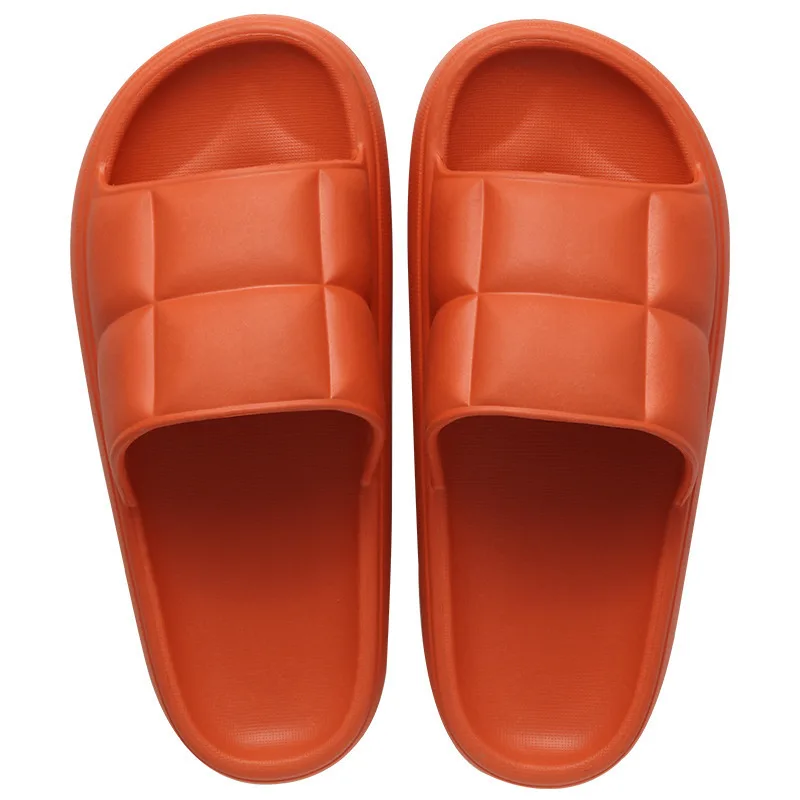Sofa Slippers Outdoor Thick soled Home Household Slippers Bathroom Bath Orange - Shop at LoveMi