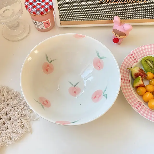 Peach Orange Grape Bowl Peach Ramen Bowl - Shop at LoveMi