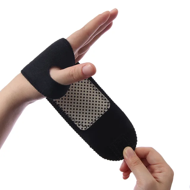 Magnetic Wrist Brace For Men And Women Sports Sprain Fitness Wrist Breathable Black - Shop at LoveMi