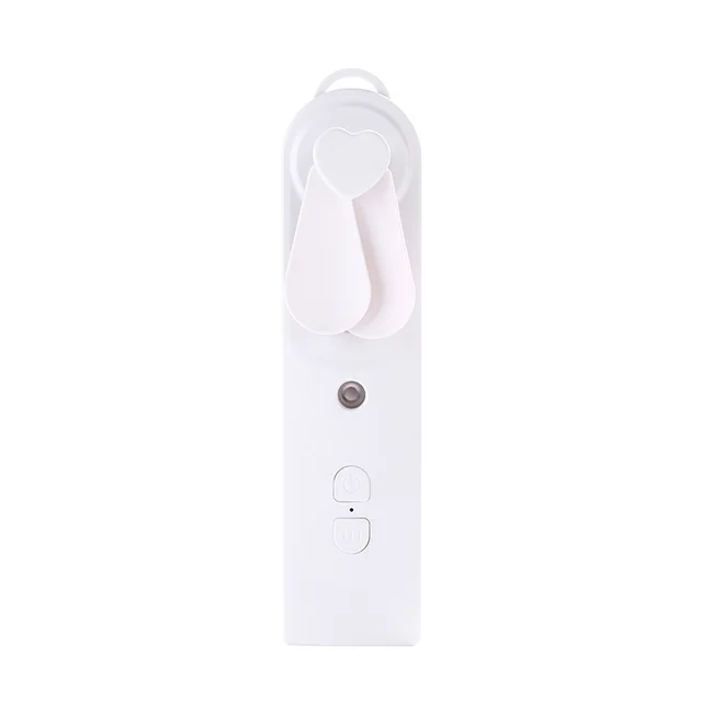Handheld Mini Fan Moisturizing Spray Moisturizing Meter White - Shop at LoveMi