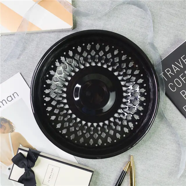 Impression Enamel Enamel Drain Tray Kitchen Drain Round Tray Black - Shop at LoveMi