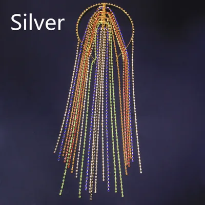 Fashion Full Diamond Headband INS Style Luxury Headwear Silver - Shop at LoveMi