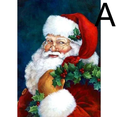 Christmas DIY Santa Mosaic Square Round Diamond Painting - Shop at LoveMi