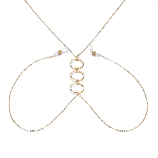 European And American New Breast Clip Necklace Sexy Necklace Breast Chain Gold - Shop at LoveMi