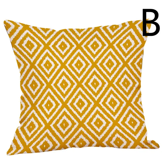 Digital Printing Geometric Series Themed Pillow Against The Waist Of The Car Sofa B - Shop at LoveMi