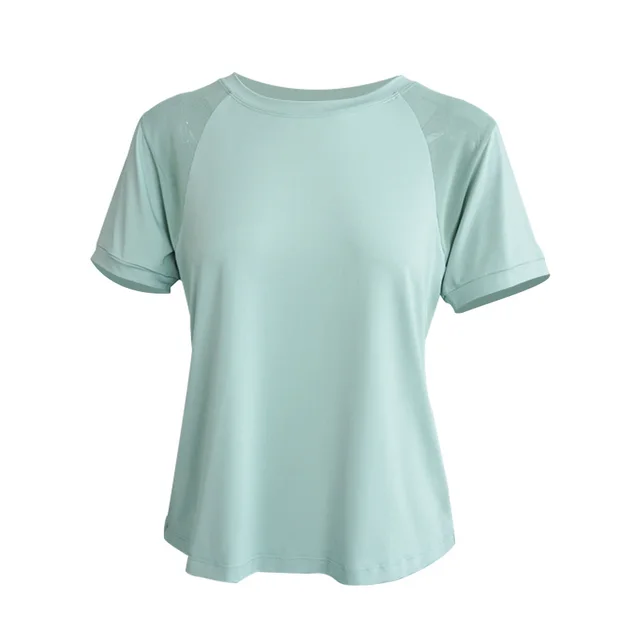 The New Net Fight Breathable Quick drying Running Sports Short Sleeves Green - Shop at LoveMi