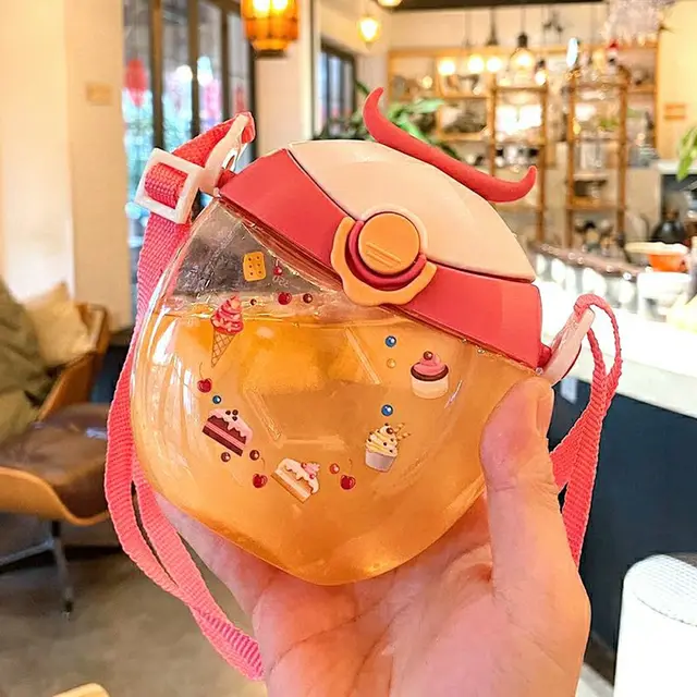 Scale Water Cup Portable Water Cup Kindergarten Gift Water Cup Red - Shop at LoveMi