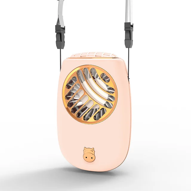 Portable Neck Fan Handheld Mini Fan Electric Bladeless Fan Pink - Shop at LoveMi