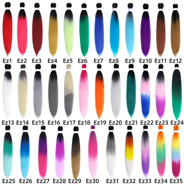 EZ Color Dirty Braid Gradient Chemical Fiber Big Braid Ez12 - Shop at LoveMi