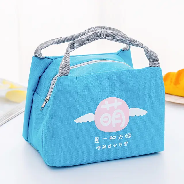 Cartoon New Portable Small Lunch Box Bag Outdoor Thick Winter Warmth Insulation Bag Cute Pet Lunch Bag Moe Is A Kind Of Talent - Shop at LoveMi