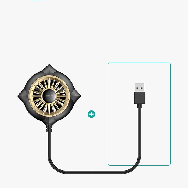 Mobile Phone Radiator Cooling Artifact Semiconductor Refrigeration And Freezing Small Fan Suction Cup Wired - Shop at LoveMi
