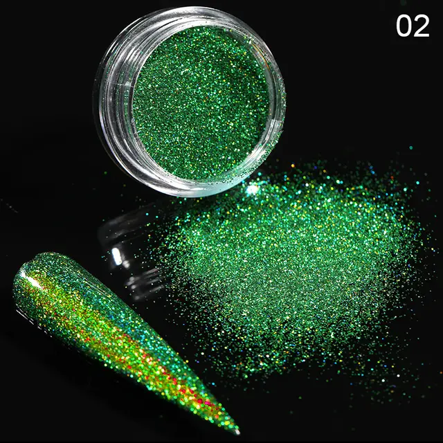 Aurora Magic Nail Powder Nail Glitter 2 Style - Shop at LoveMi