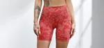 Sports Bra Hip-lifting Fitness Shorts Cross-border Sports Suit Seamless Yoga Suit Women - Camouflage Bright Red Shorts - View 1