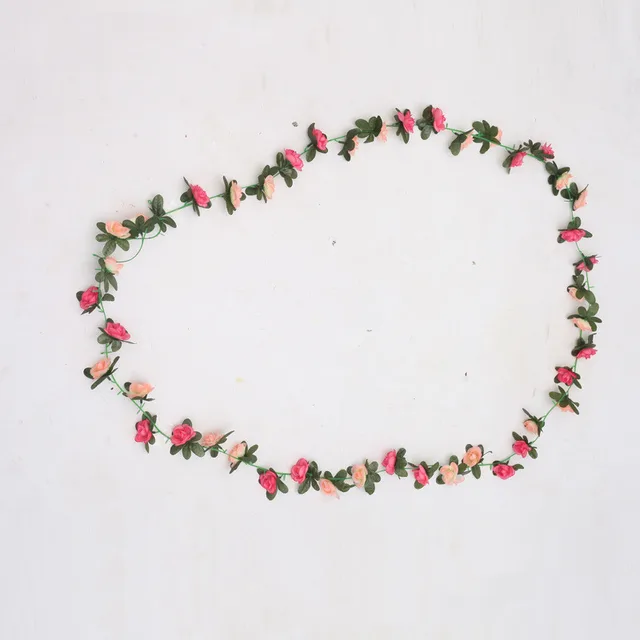 Rose Flower Vine Rose Flower Strip Artificial Artificial Flower Vine Pink - Shop at LoveMi