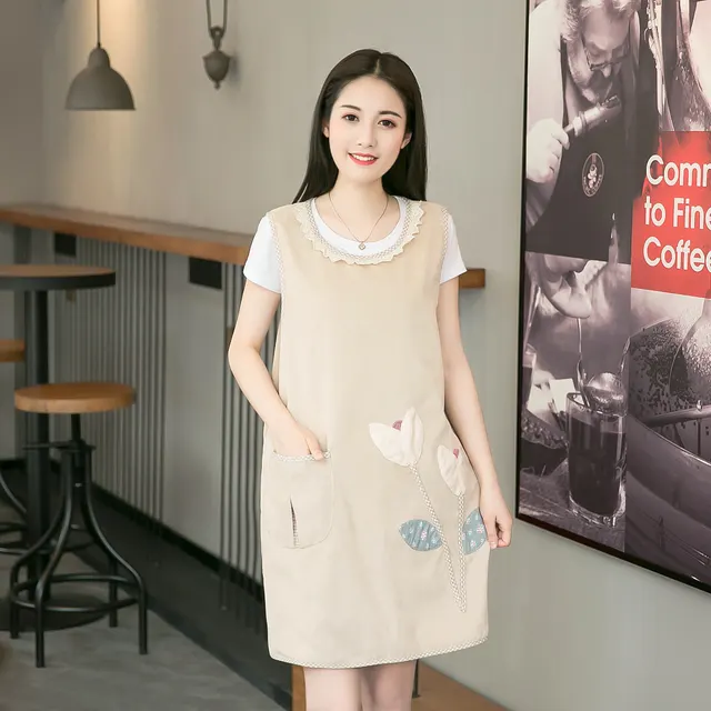 Fashion Apron Restaurant Half length Overalls Kitchen Home Linen Overalls B - Shop at LoveMi