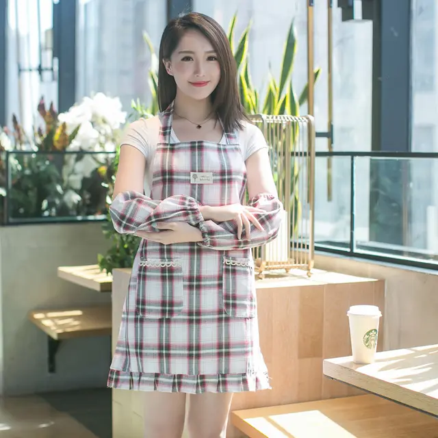 Fashion Apron Restaurant Half length Overalls Kitchen Home Linen Overalls - Shop at LoveMi