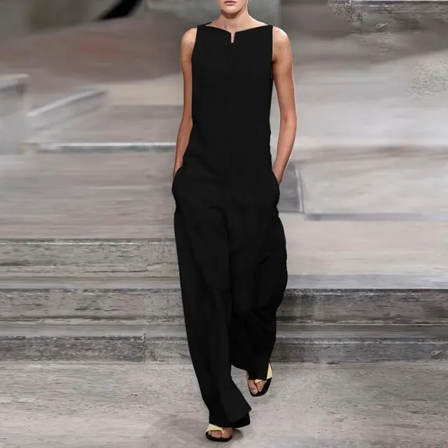 Loose Temperament Casual Ladies Jumpsuit Black - Shop at LoveMi