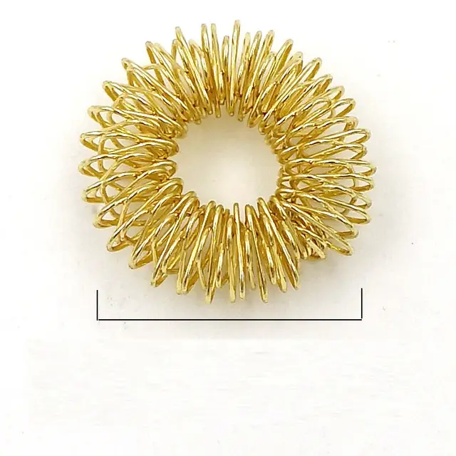 Finger Massager Spring Finger Ring Massage Spring Mini Finger Massage Ring Spot Batch Gold - Shop at LoveMi
