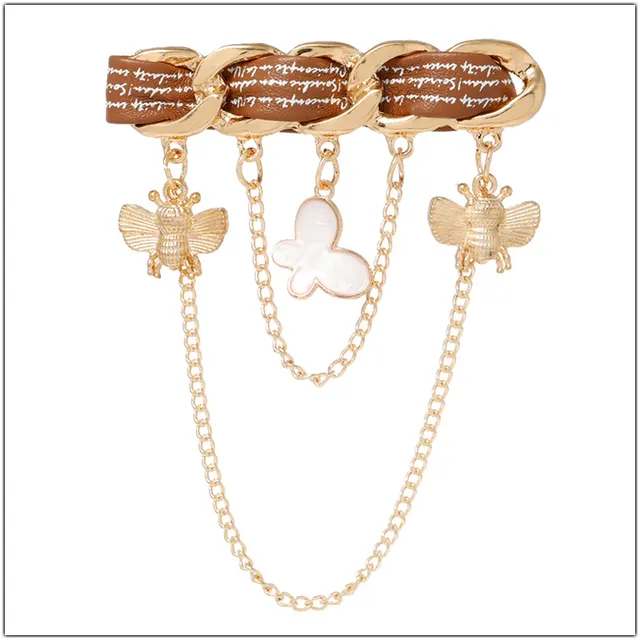 Cardigan Button Pin Fashion Star Moon Butterfly Bee Cartoon Tassel Brooch Collar Pin Accessories - Shop at LoveMi